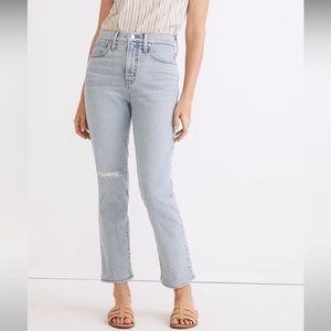 NWT - Madewell - the perfect vintage crop jean - sudbury wash - size 23